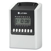 Lathem Time 700E Calculating Time Clock, White 700E